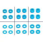 24PCS M3 Aluminum Alloy Flat Gasket Set for Tamiya 53539 TT02 TT01 XV01 XV02 RC Car Parts