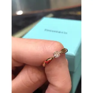 N新上架(二手)Tiffany & Co.-四爪單鑽戒指-主石0.18ct-AU750/PT950-633368601