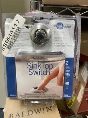 Insinkerator STS-00 Dual Outlet SinkTop, Chrome & White Sink Top Switch
