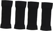 COLLBATH 2Pairs Compression Arm Sleeves for Slimming and Scar Covering Skin Color Arm Shaper Sleeves for Fitness Activities Lightweight Elastic Arm Wraps Black