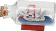 Abaodam Coastal Aesthetic Nautical Home Decor Drift Ship in a Bottle Glass Ornament Unique for Friends