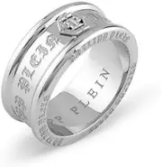 PHILIPP PLEIN JEWELRY(フィリッププレインジュエリー) Philip Plain Jewelry PJTEA06R6 GOTHIC TAG IP Black Ring 60 Men's Accessory Ring, Stainless Steel, Stainless Steel, No Gemstone