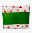 Kate Spade Strawberry Prints 4PC Queen Sheet Set 100% Cotton Percale New
