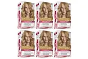 6x L'Oreal Paris Excellence Creme Permanent Hair Colour 8.3 Golden Blonde