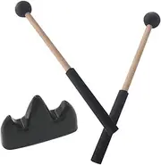 JOINPAYA 1 Set Tongue Drum Drumstick with Holder Percussion Accessory for Beginners Durable Comfortable Grip for Easy to Carry