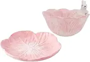 Vaguelly Lovely Rabbit Bowl Children's Dinnerware Set Ceramic Bowl Boys and Girls Dinner Plate