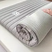 Roll-up Folding futon Mattress, Breathable and Comfortable Japanese mat, Portable Sleeping mat, Suitable for Dormitory Camping Trips.(Gray,120 * 200cm)