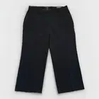 Jones Co New York Wide Leg Sneaker Pant 18W Black Crepe Mid Rise Dress Pants NEW