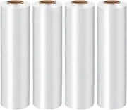 18in Stretch Wrap Roll, Heavy Duty 3000ft Shrink Wrap Roll, Clear 80 Gauge Industrial Strength Stretch Film, Plastic Wrap for Pallet Wrapping Shipping Moving(4 Pack)