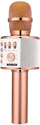 Wireless Bluetooth Karaoke Microphone,3-in-1 Portable Handheld Karaoke Mic