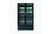 Bromic Upright Display Fridge - 1126L - 2 Door - Flat Glass - Black