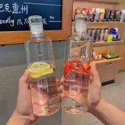 500Ml Cute Drinking Water Bottle Kids Gym School With Time Scale Free Shipping