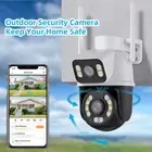 8MP Wireless IP Camera WIFI Outdoor CCTV PTZ Smart Home Security IR Cam System