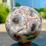1.12LB Natural Sakura Agate Quartz Sphere healing ball Specimen