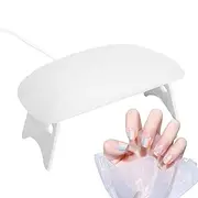 LED Nail Lamp | Nail Dryer for Gel Polish,UV Gel Nail Lamp 6W UV Nail Dryer LED Light for Gel Polish 2 Timers for Nail Arts Accessories