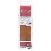 DeLallo Pasta Whole Wheat Capellini 16 oz (Pack of 16)