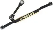 RampCrab RC Steering Links for SCX24 AX24, Brass High-Tightening Rod Tie Link for 1/24 RC Crawler Axial SCX24 AX24 Bronco Deadbolt JLU B-17 Gladiator C10, RC Crawler Car Upgrade Parts, Black Coating