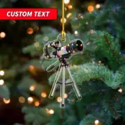 Personalized Telescope Christmas Ornament Telescope Keepsake Custom Astronomy