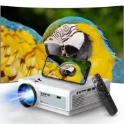 Mini Projector with WiFi and Bluetooth, 12000L Native 1080P HD Projector 4K S...