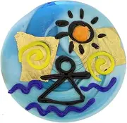 [Glass Of Venice] GlassOfVenice Murano Glass Sea and Sun Pendant