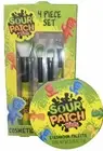 Sour Patch Kids Eye Shadow Palette & 4pc Cosmetic Brush Set New Beauty