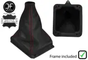RED STITCHING LEATHER MANUAL GEAR BOOT+PLASTIC FRAME FOR FORD GRANADA MK1