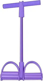 Pedal Exerciser Multi-Function Tension Rope Bands for Fitness Exercises Elastics Tape Home Resistance Bands 4 Tube Elastic Pedal Ankle Puller Foot Pedal Exerciser (Size : Purple)