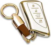 for Lexus Key fob Cover with Metal Keychain Case Key Shell Protector Compatible with 2020-2024 Accessories