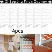 4X Closet Organizer Shelf Divider Clothing Rack Wardrobe Division Board AU STOCK