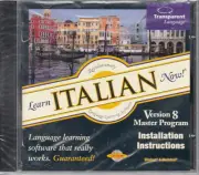 Learn Italian Now & Transparent Bonus CD Language Software Installation CD NEW