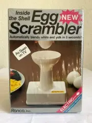 Vintage Egg Scrambler Inside The Shell As Seen On TV 1981 Ronco USA NEW NOS RARE