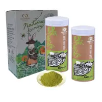 在飛比找momo購物網優惠-【百香】台灣自然農法綠茶粉120gx2罐(100%台灣茶 百