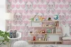 3D Pink Love Rabbit Wallpaper Wall Murals Removable Wallpaper 179