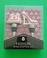 Fashion Wine Stopper Set Purse and High-Heel Shoe by Wild Eye Designs Sparkles