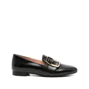 [Bally] Bally Janelle Buckle Leather Loafers 38 IT BLACK