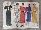 Vogue 1534 Vintage Pattern Womens Dress 8 10 12 Uncut 1985
