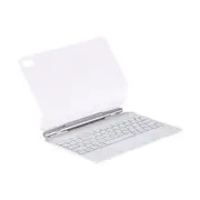 10.9-inch Ultra-Thin Keyboard Case with Backlit, Multi-Touch & Adjustable Stand-White