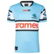 2024 Cronulla Sharks Jersey Sizes S - 5 XL