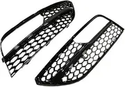 Honeycomb Mesh Style Front Bumper Fog Lamp Cover Grills Fog Light Grille Compatible For A3 Hatchback 2013-2016 Black