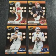 (4) 2023 Zenith Football Base Star QB Lot Prescott, Murray, Ridder, Geno Smith