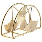 Ginkgo Napkin Holder Gold Holders for Paper Table