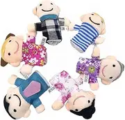 2Sets Family Finger Puppets Hand Puppets for Educational for Imaginative Play Home School Kindergarten for Role Play Early Learning