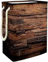 Clothes Hamper Chocolate Rough Dark Timber Texture Image Rustic Country Theme Hardwood Carpentry Large Storage Bin Storage Basket Clothes Laundry Hamper Toy Storage Bin