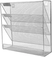 KALLORY Space-Saving Wall File Holder Wall Hanging Organizer for Office Multi-use Storage Rack