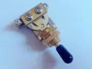 Genuine Epiphone 3 Way Toggle Switch GOLD & Black Tip for Gibson Import Guitar