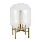 Edison 15.38 Tall Table Lamp Glass Shade in Brass/Clear