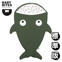 在飛比找momo購物網優惠-【BabyBites 鯊魚咬一口】純棉嬰幼兒睡袋-標準綠卡其