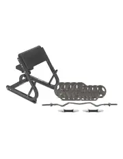 [Cortex] BN-8 Preacher Pad + 84kg Tri-Grip Weight Plate And Curl Bar in Black