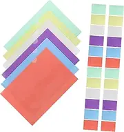 BCOATH 36pcs Folder Set Colored Envelopes White Envelopes Filing Cabinet Folders Binder Clips Clear Envelope Manila Folders Documents Bag Office Supplies Clear Sleeves for Binders Plastic