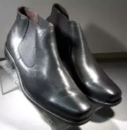 Johnston & Murphy Macomb GBoot Sheepskin / Leather Ankle Boots - Mens 10 - WOW!!
